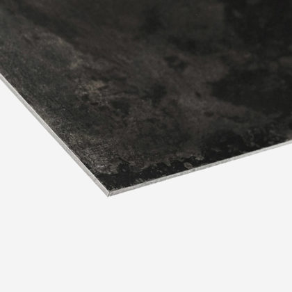 detail cadre en acier patine graphite